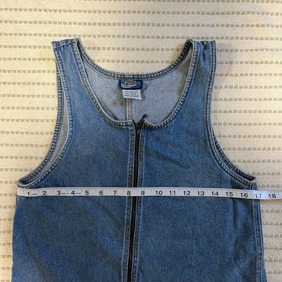 Vintage denim pinafore dress - Picture 2 of 5
